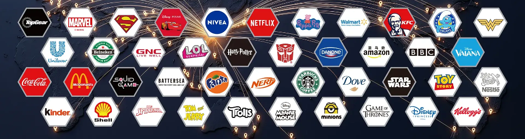 Trusted Global Partners: Disney, Marvel, Coca-Cola, Netflix, Walmart, McDonald's, Starbucks, Amazon, Unilever, Heineken