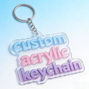 2026 Personalized Printed Design Acrylic Cartoon Keychain DIY Acrylic Se... View 1