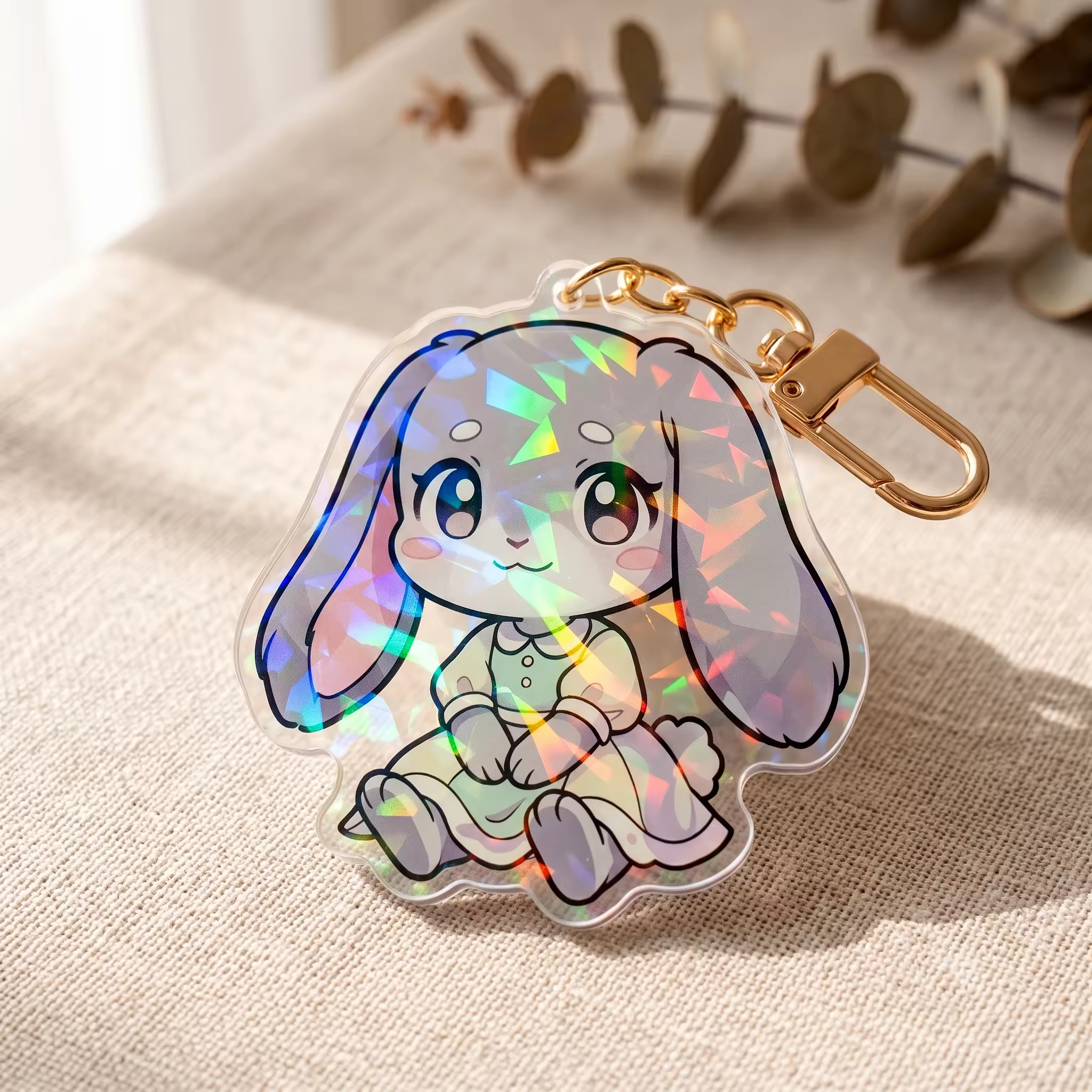 Artists - Holographic UV Print Keychain , Double-sided, Low MOQ Anime Me... View 1