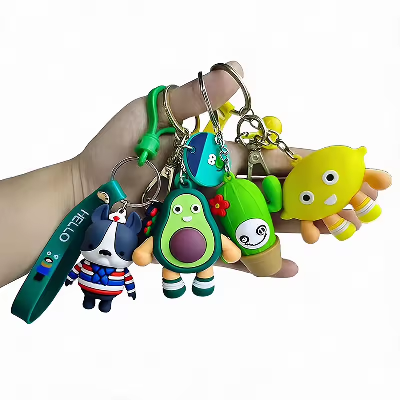Cartoon Rubber Key Logo Design Luxury 3d Soft Cute Anime Fruit Pvc Maker... View 1
