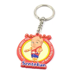 Made Rubber Soft PVC Company Anniversary Souvenir Keychain View 1