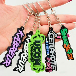 Custom 2D Dual-Sided Soft PVC Keychains with Embossed Logo View 1