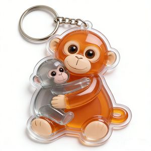 Acrylic Keychain Clear Holographic Cute Cartoon Acrylic Key Chain View 1