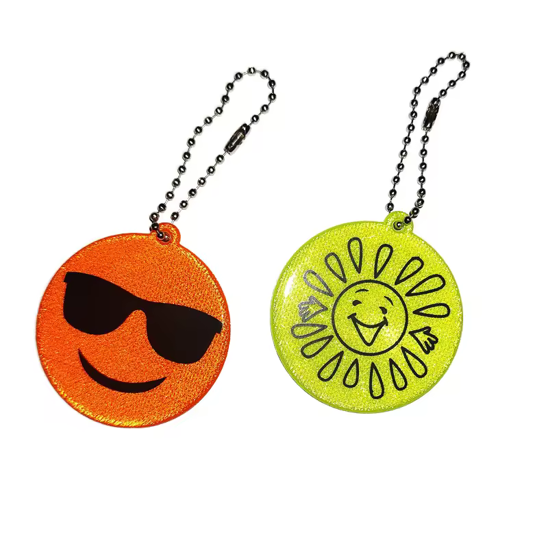 Double-sided Reflective Keychain Gipsophila PVC Pendant Cartoon Shape Re... View 1