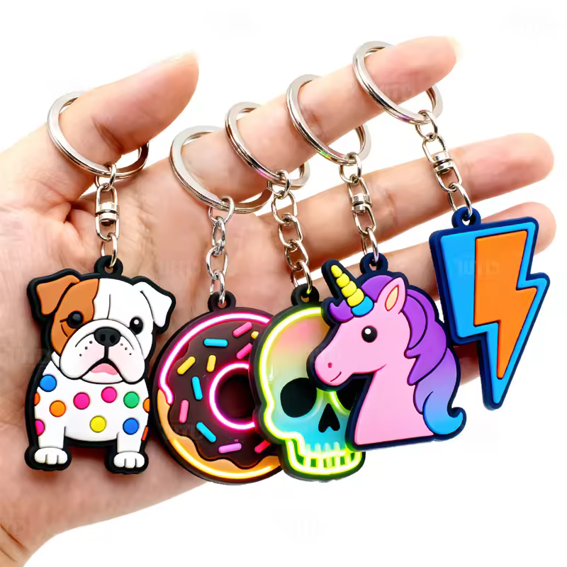 Business Gifts Rubber Keychain Design Personalized Cartoon Cute Fashion... View 1