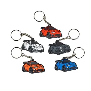 Customised PVC Logo Keychain High Quality Soft PVC Keychain Cartoon Car... View 1