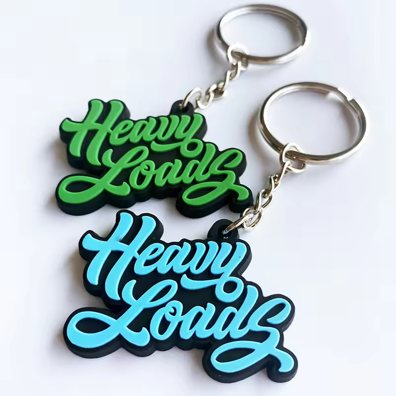 Oem No Minimum Logo Rubber 3D Soft Trendy PVC Keychain Key Ring View 1
