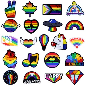 Different Shoe Charms For Croc, Shoe Decorations Pins Accessories Lgbt R... - Jinjiang Naike Promo Shoe Charms Factory