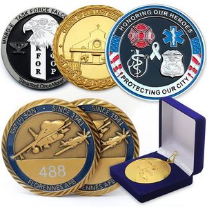 Logo 3D Chile Us UK Metal Art Crafts Zinc Alloy Commemorative Souvenir C... View 1