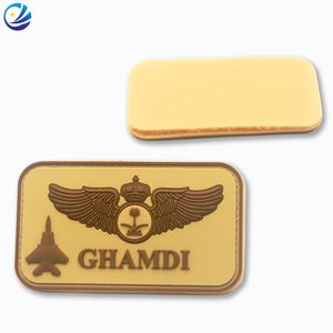 Saudi Arabia Air Force Aircraft Logo Security Uniform PVC Name Tag Rubbe... View 1