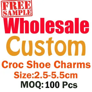 Free Sample PVC Croc Charms Shoe Charm Personalisation Charms - Jinjiang Naike Promo Shoe Charms Factory