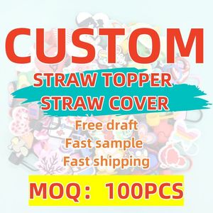 Food-Grade Liquid Silicone Tumbler Straw Topper Charm Cap - Jinjiang Naike Promo Shoe Charms Factory
