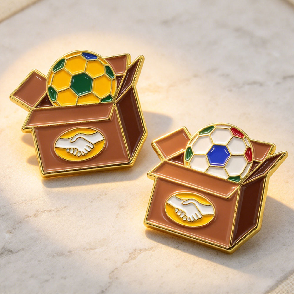 Corporate Identity Hard Enamel (Cloisonné) Lapel Pin View 1