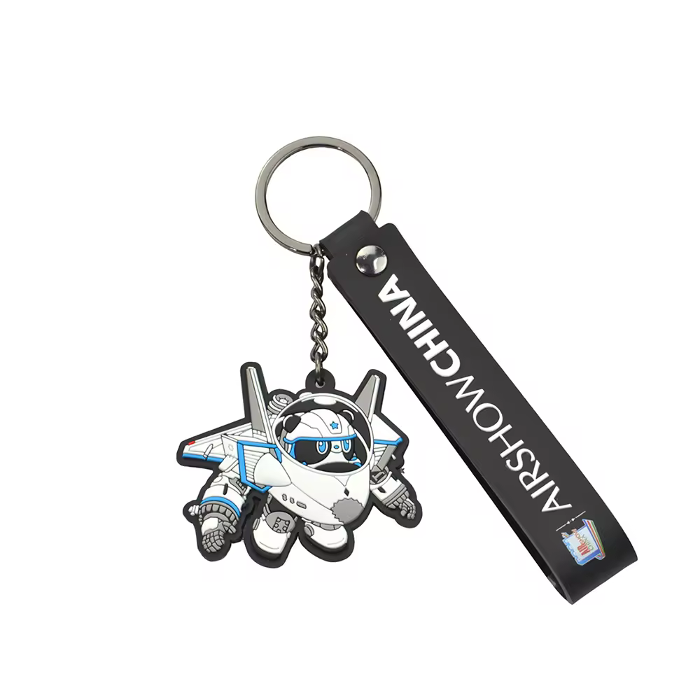 Manufacture PVC Rubber 3D Astronaut Shape Keychains Carabiners Keyrings... View 1