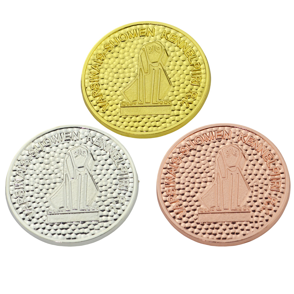 Corporate 20-Year Anniversary Dual-Tone Plated Medallion View 1