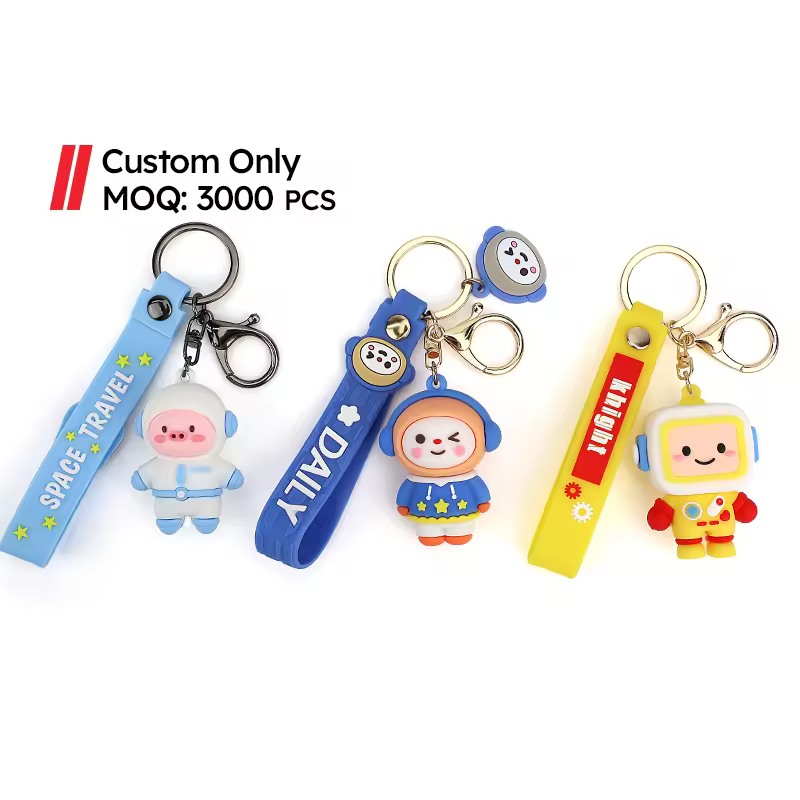 MOQ 3000 Pcs FAMA Anime Cartoon 3D Eco-friendly Zinc Alloy Silicone Cara... View 1