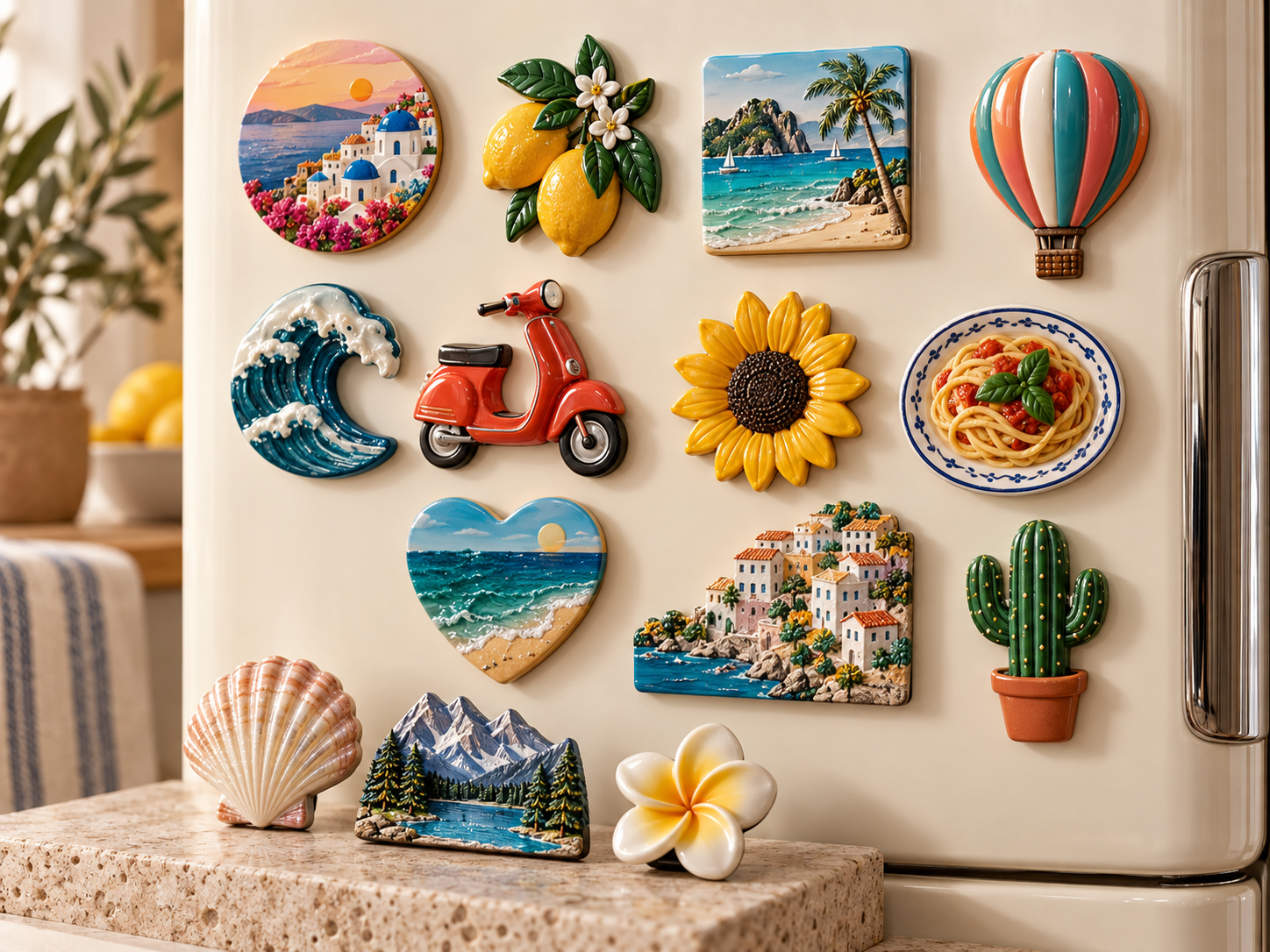 Naike 3D Relief Multi-Layer Soft PVC Souvenir Fridge Magnet View 1