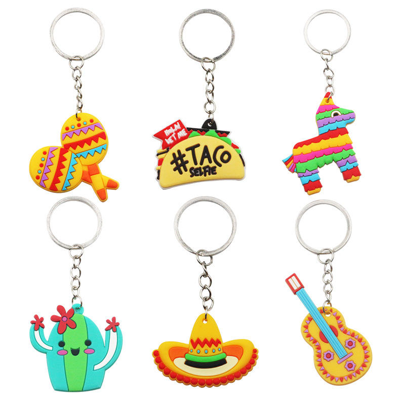 Custom 2D/3D Multi-Layer Soft PVC Rubber Keychain View 1