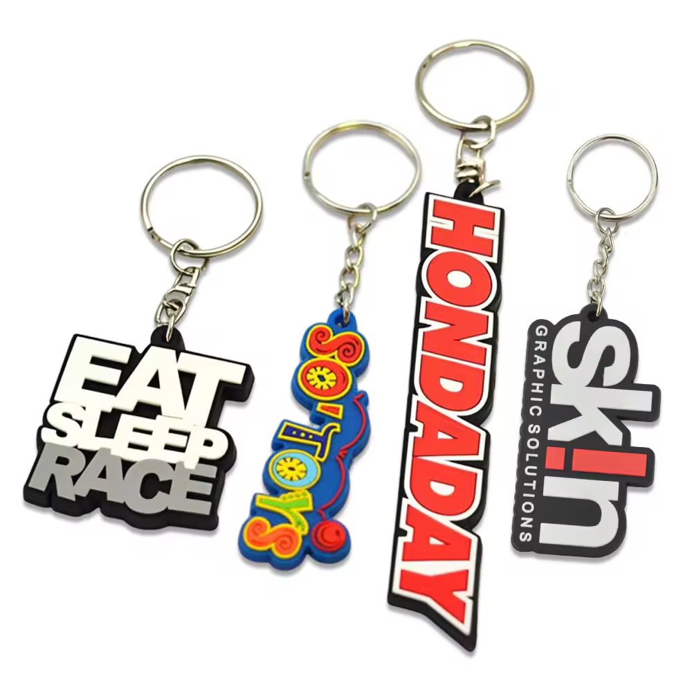 No Minimum 2D/3D Soft Pvc Keychains , Promo Gifts Make Rubber Customised... View 1