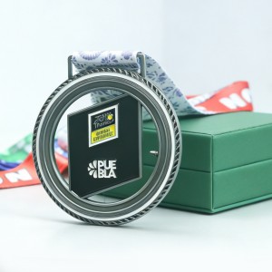 Kinetic Interlocking Rotatable 3D Interactive Award Medal View 1