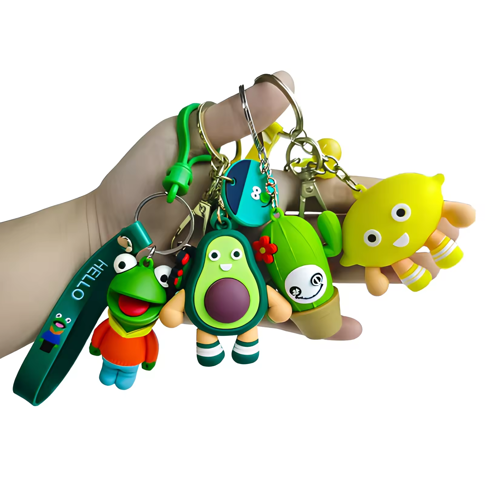 Gift 3D Keychain Rubber PVC Anime Key Ring 3D Cartoon Keychain Chinese M... View 1