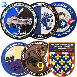 PVC Tactical French Morale Patches Making Machine Sew-on Embossed Securi... View 1