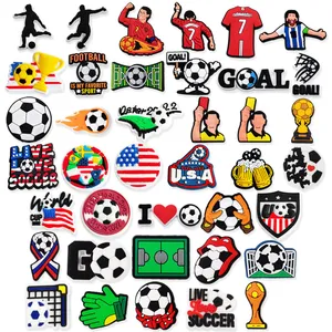 Soccer Croc Charms Football Pack Men Football Sports Shoe Charms Cool Cr... - Jinjiang Naike Promo Shoe Charms Factory