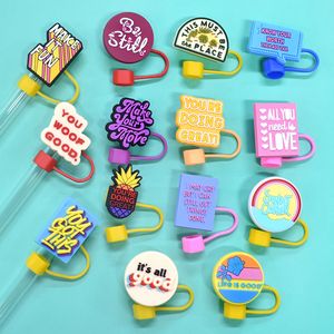 Trendy 10mm PVC Straw Charms For Tumbler Drink Covers - Jinjiang Naike Promo Shoe Charms Factory