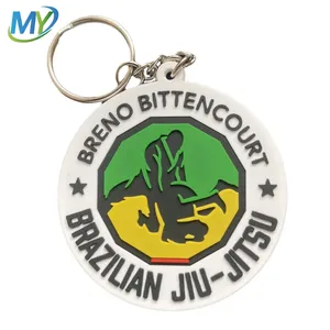 2D 3D Soft PVC Keyring Logo Keychain Silicone Rubber Keychain View 1