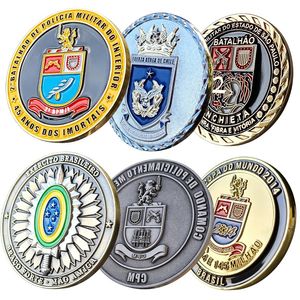 Brazil Peru Zinc Alloy 3D Logo Metal Crafts Gift Commemorative Souvenir... View 1