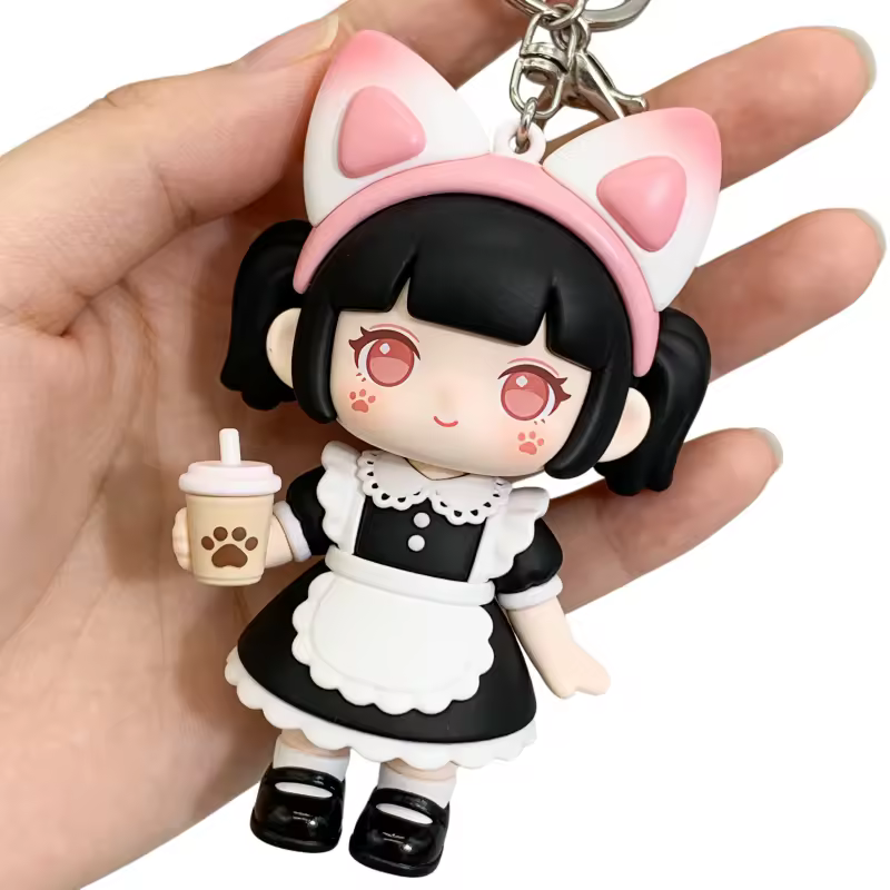 Fashionable Waterproof PVC Mobile Phone Lanyard With Soft Rubber Doll Ch... View 1