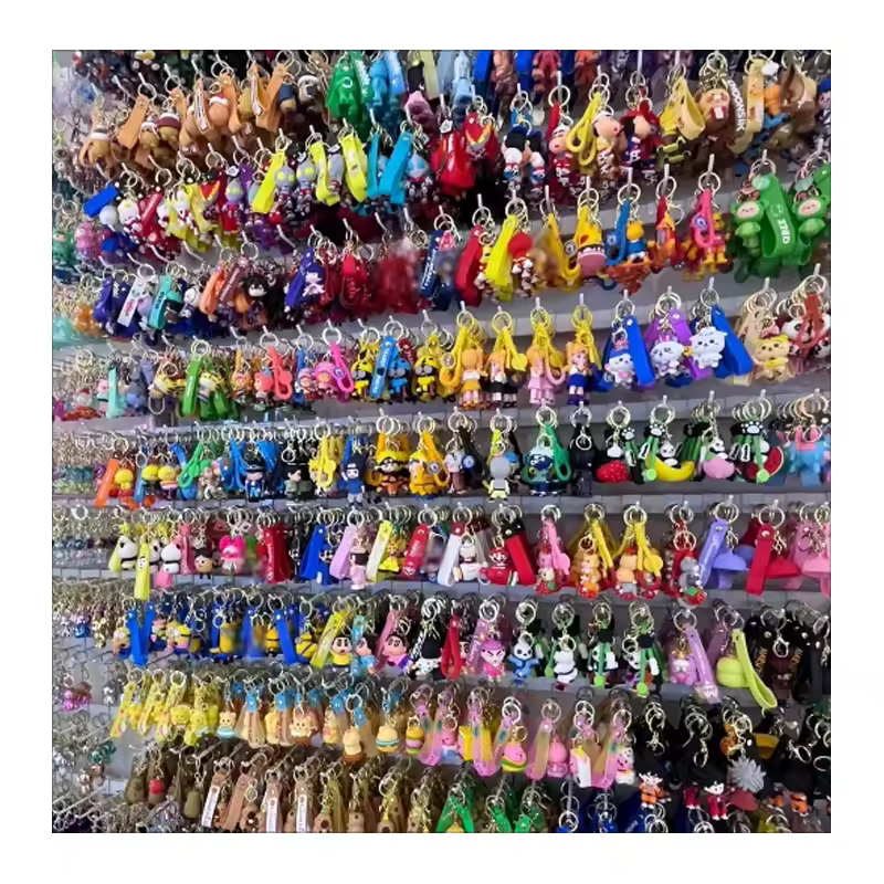 Cute Cartoon Clear Transparent Rubber Soft Pvc Key Chain Toys Keychain A... View 1