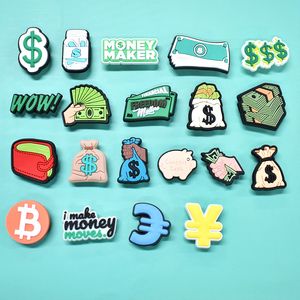 Women Shoes Accessories Dollar Symbol Money Maker Wallet Moneybag Shoe C... - Jinjiang Naike Promo Shoe Charms Factory